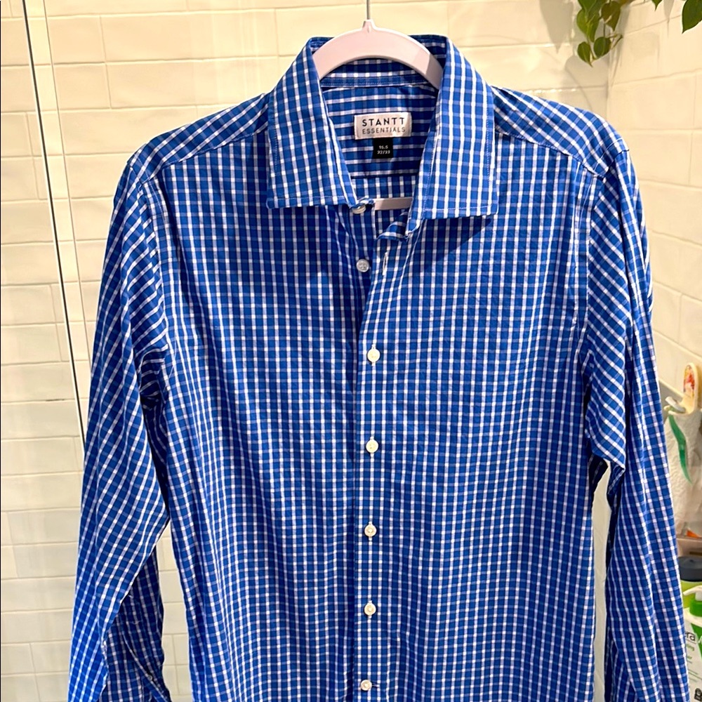 Blue Checkered Men's Shirt